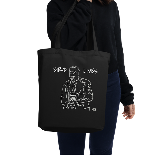 "Bird Lives" Charlie Parker design Tote Bag