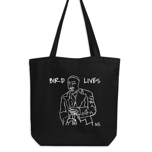"Bird Lives" Charlie Parker design Tote Bag