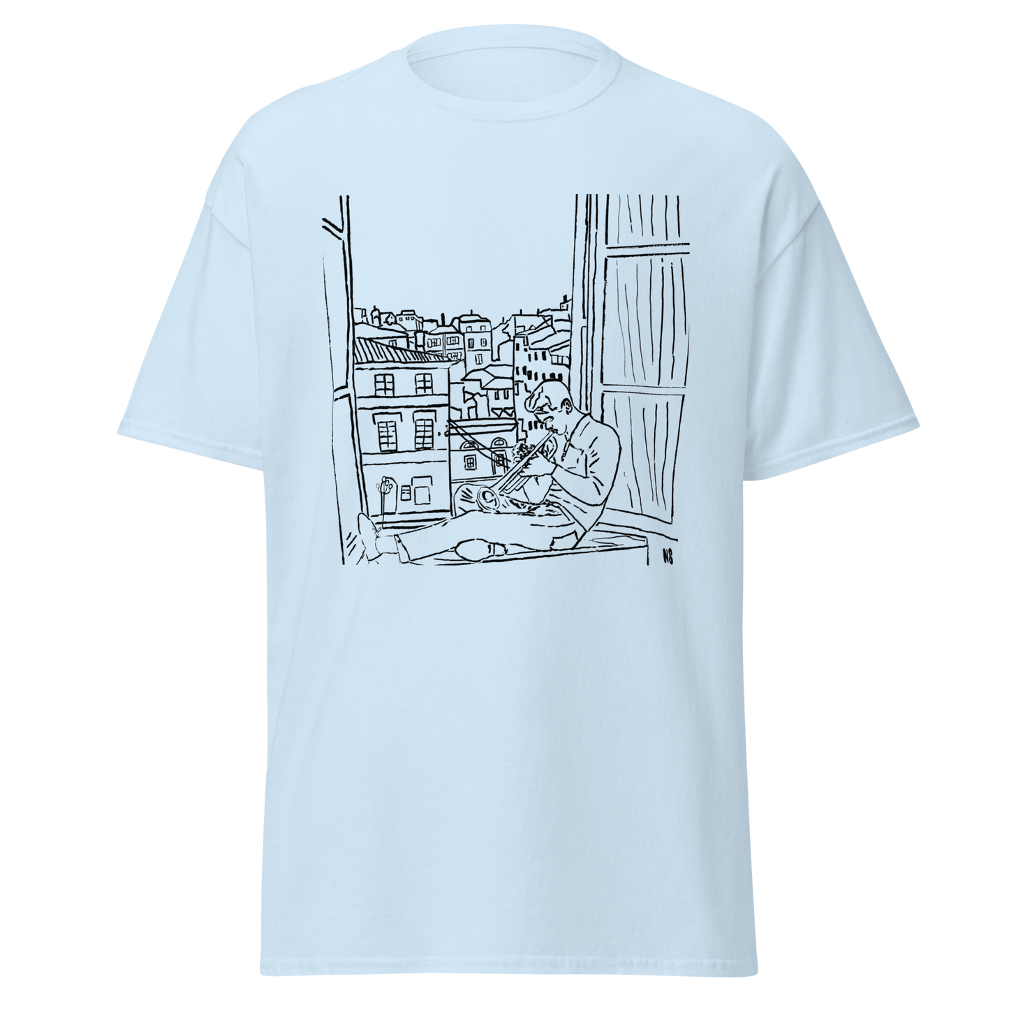 Chet Baker in Roma design (black) classic tee