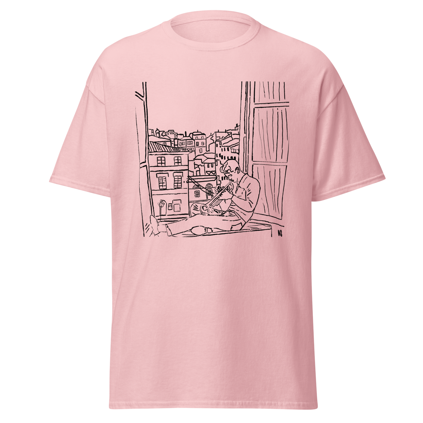 Chet Baker in Roma design (black) classic tee