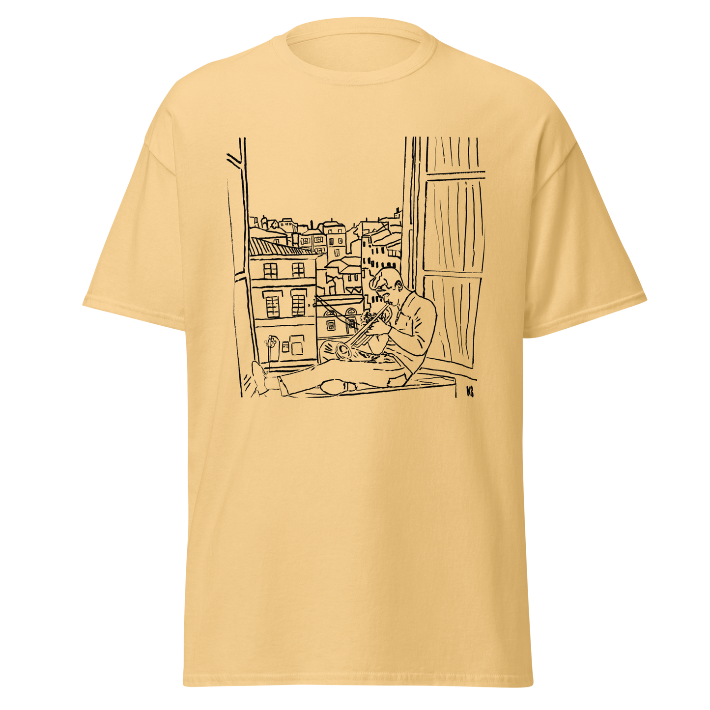 Chet Baker in Roma design (black) classic tee