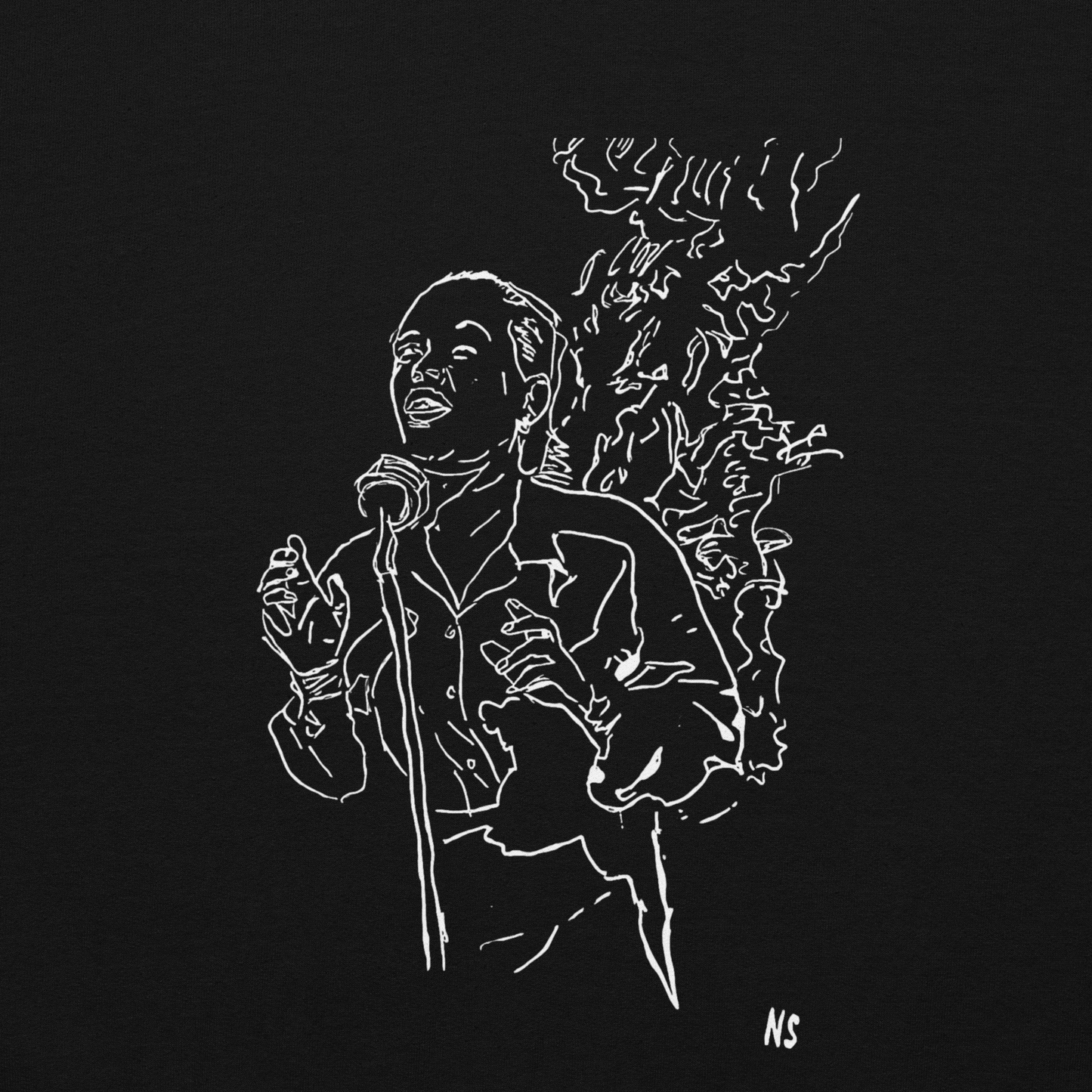 "Billie Holiday" design Hoodie