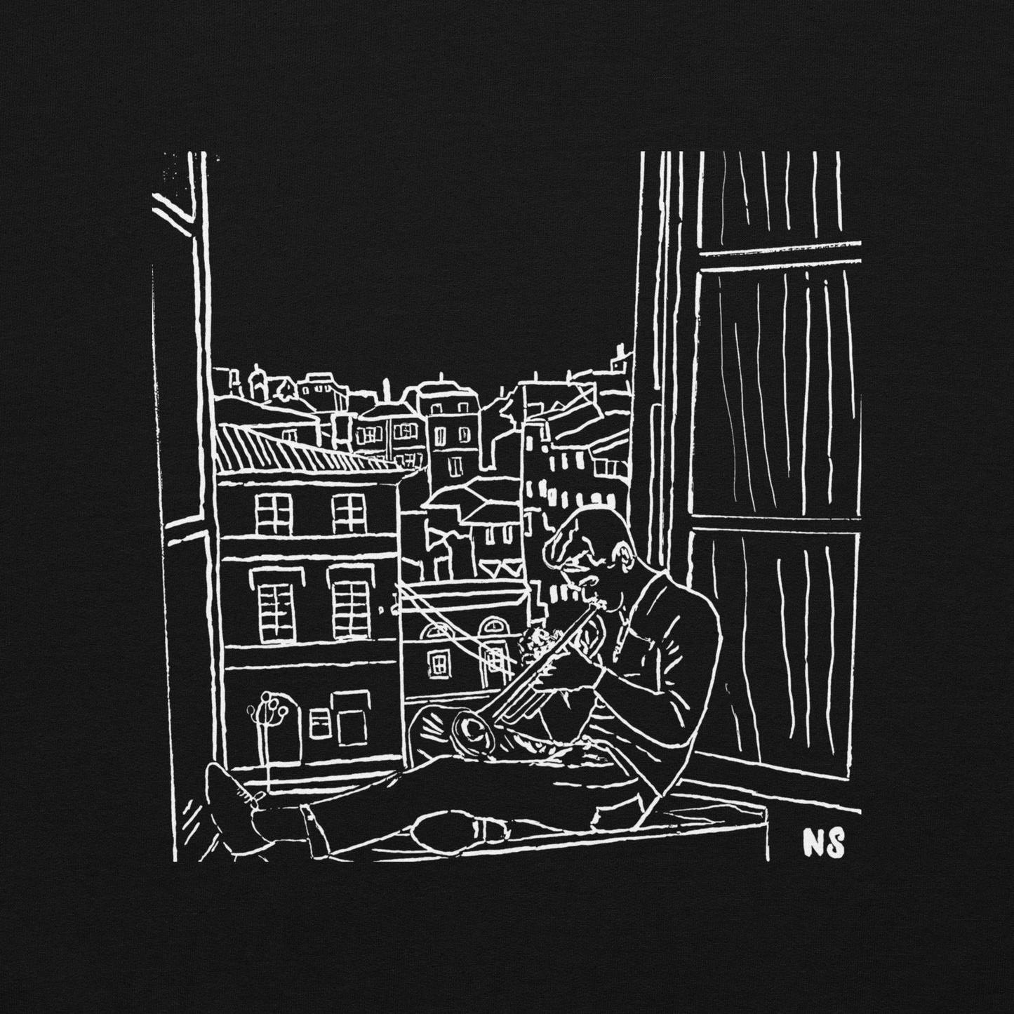 Chet Baker in Roma design Hoodie