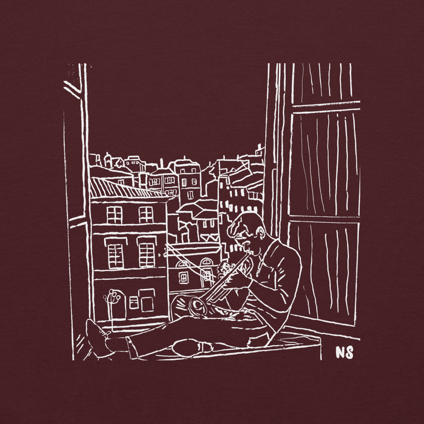 Chet Baker in Roma design Hoodie