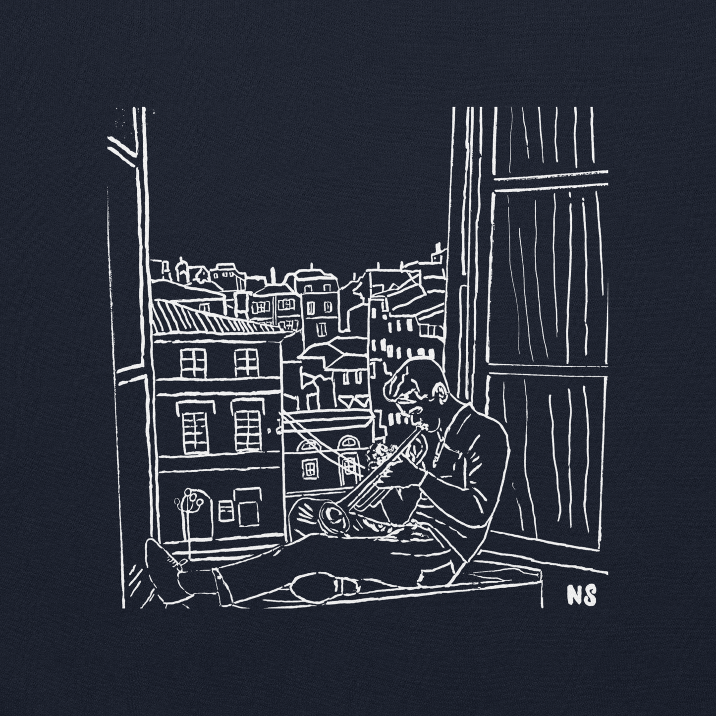 Chet Baker in Roma design Hoodie