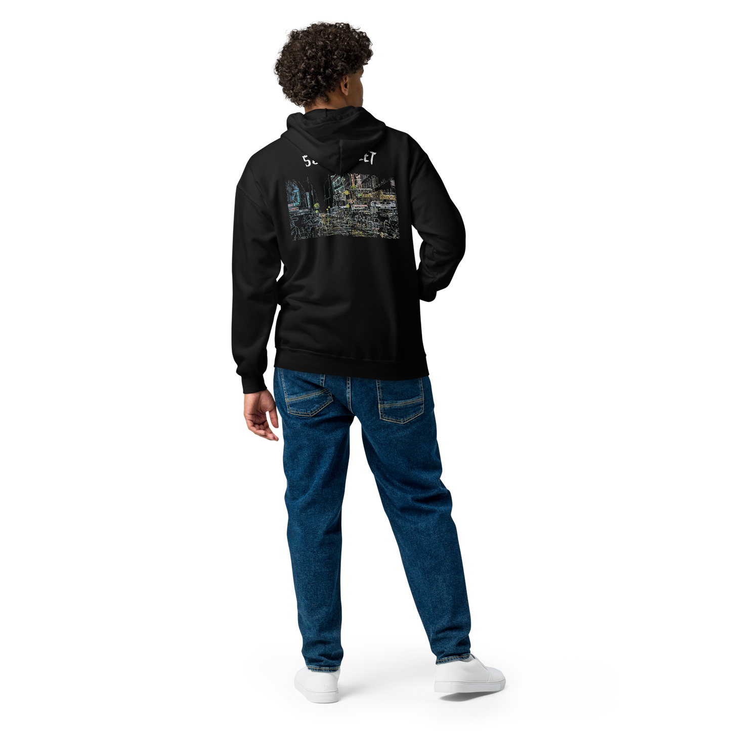 "52nd Street" design Zip Hoodie